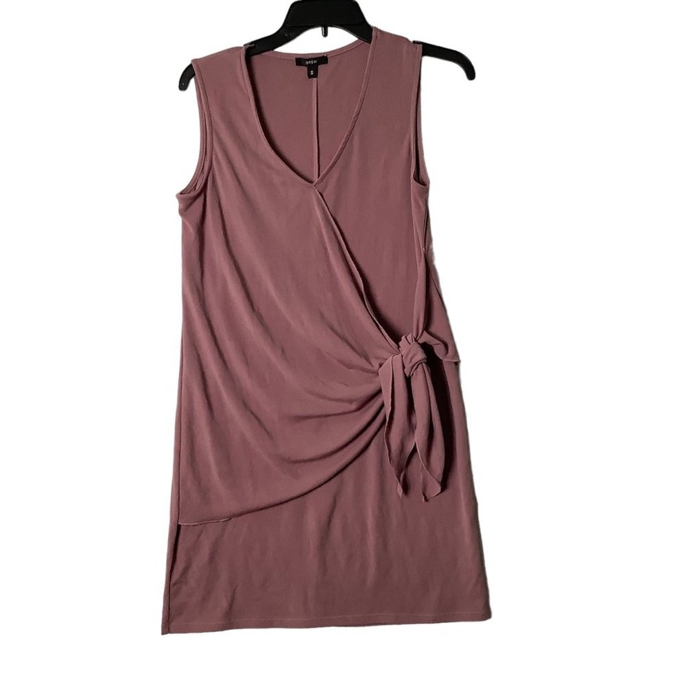 Drew Anthropology Wrap Dress Women Small Mauve Pink Soft Romantic Fairycore Boho